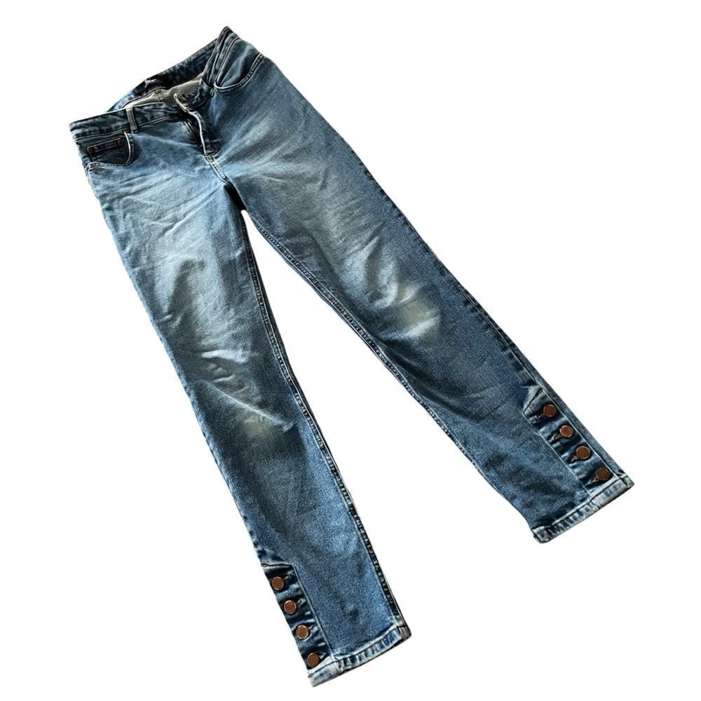 Boden High Rise The Chester Slim Fit Ankle Jeans Pockets Zip Size 6L